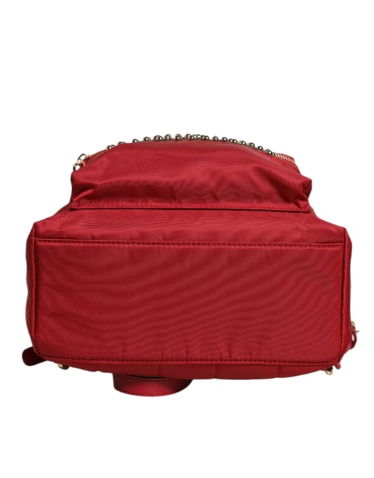 Rode #DGFAMILY VULCANO Versierde Rugzak Tasche - Image 4