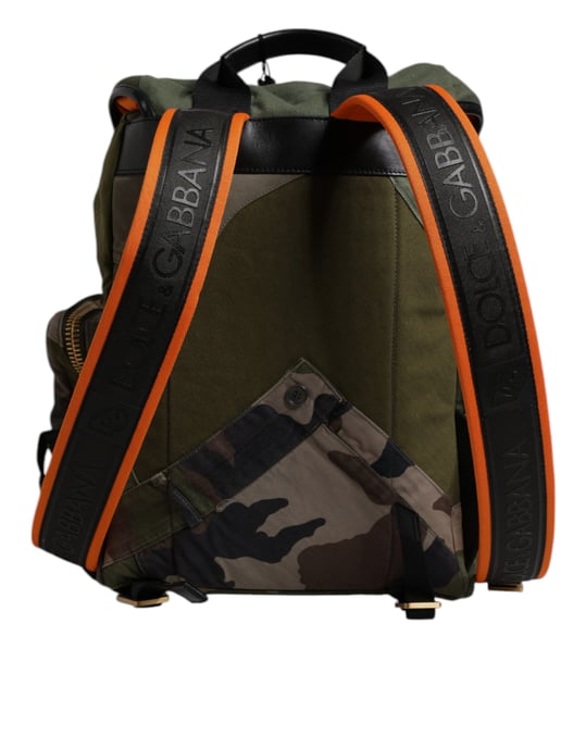Militaire Groene Patchwork Reisrugzak - Image 2