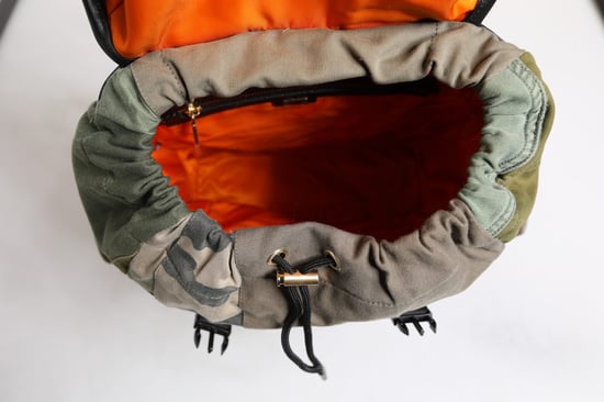 Militaire Groene Patchwork Reisrugzak - Image 4