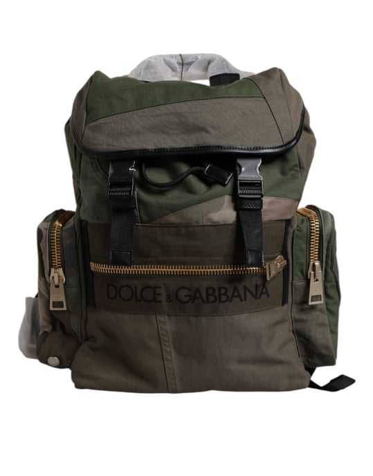 Militärgrön Lappad Reserucksack - Image 1