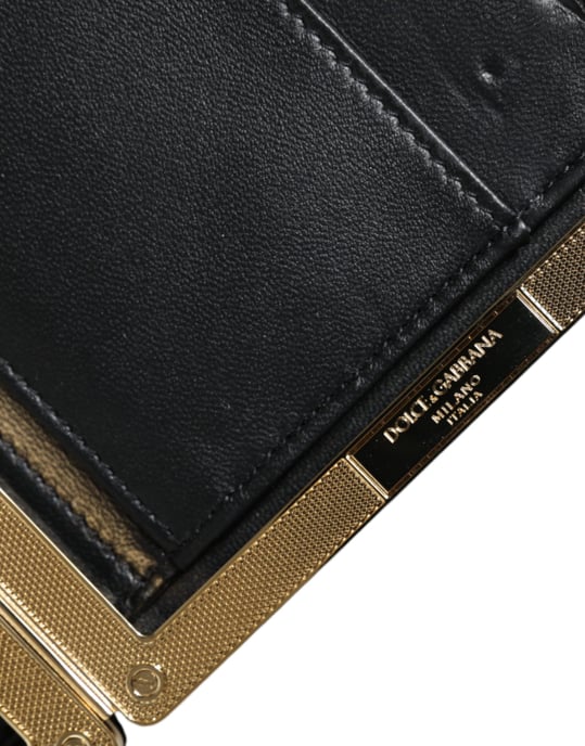 Flerfärgad Blomster Guldrahm Clutch Kvällsväska - Image 4