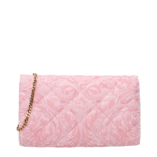 Roze Stoffen Clutch Bag - Image 2