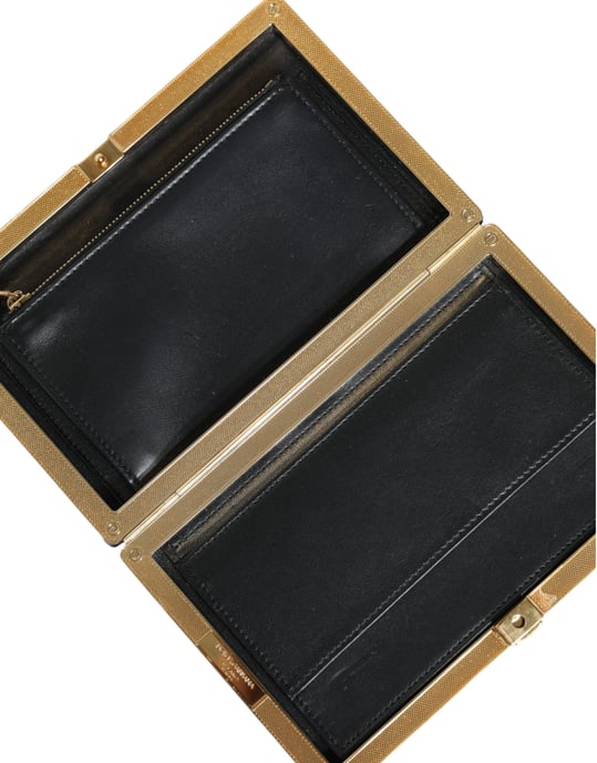 Blå Sammet Guldram Clutch Kvällsfestväska - Image 4