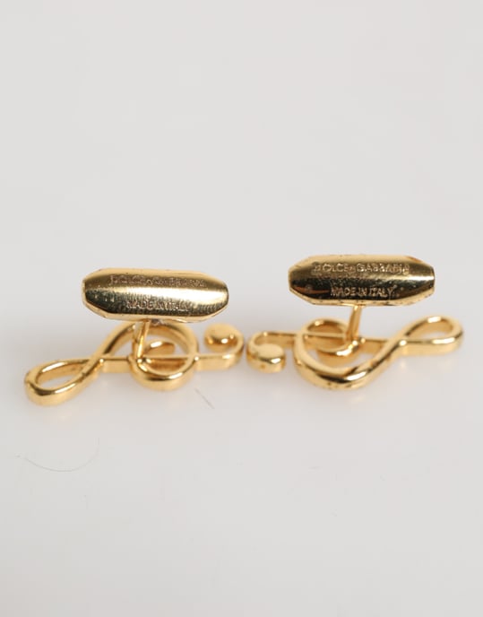 Guld Musik Not Metall Mässingsnål Herraccessoar Manschettknappar - Image 4