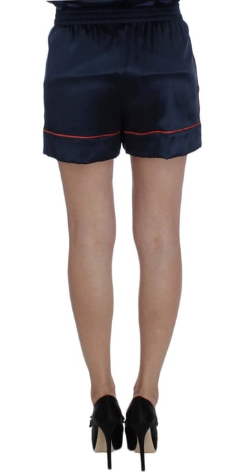 Zijden Shorts Met Oranjekleurige Afwerking - Image 3