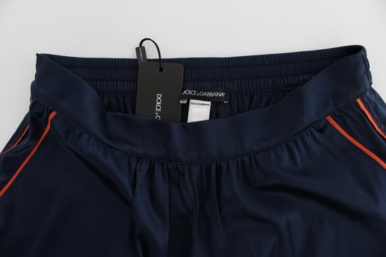 Zijden Shorts Met Oranjekleurige Afwerking - Image 5