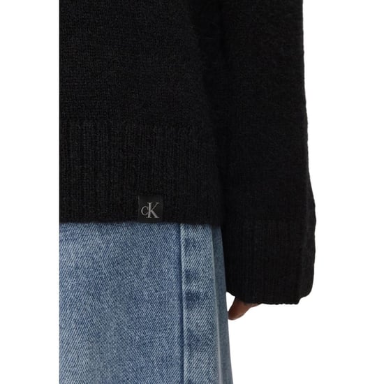 Mock Neck Relaxed Fit Sweater - Image 4
