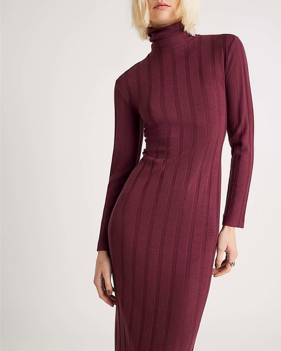 River Island Womens Midi Dress Red Cosy Wide Rib - Image 2