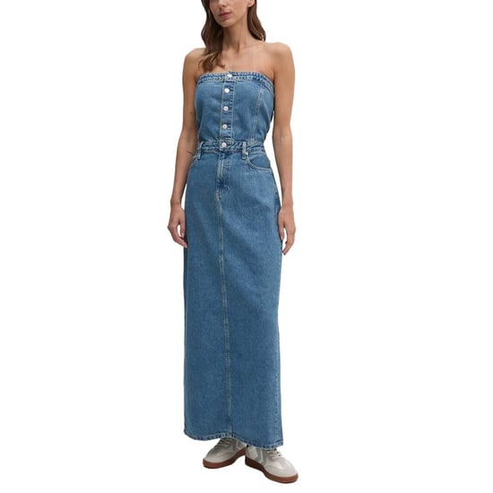 Denim Maxi-jurk Strapless Stijl - Image 4