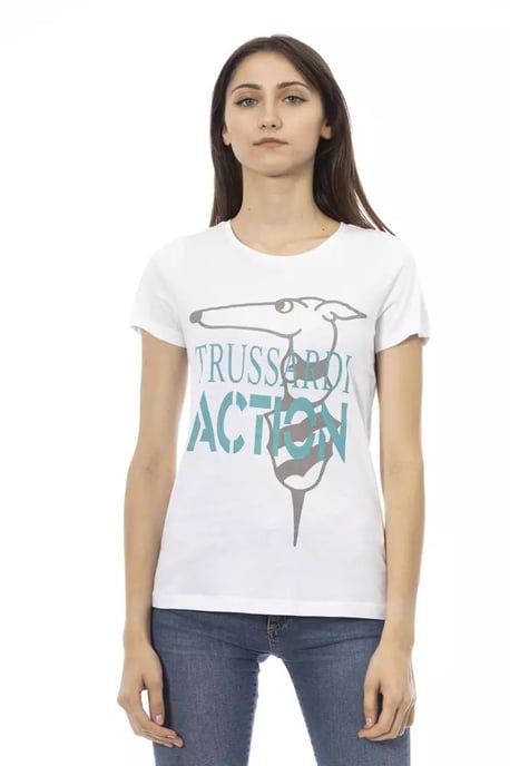 Casual Korte Mouwen T-shirt Greyhound Graphic Tee - Image 1