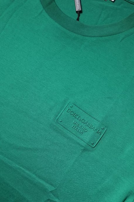 Bomull T-shirt Grön - Image 6