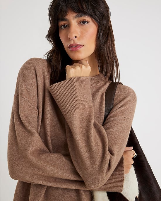 River Island Womens Jumper Brown Crew Neck Knitted - Image 4
