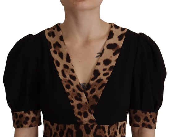 Dolce Gabbana Klänning Leopardmönstrad Miniklänning - Image 3