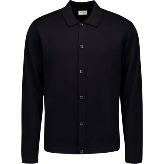 No Excess Pullover full button polo black - Image 4