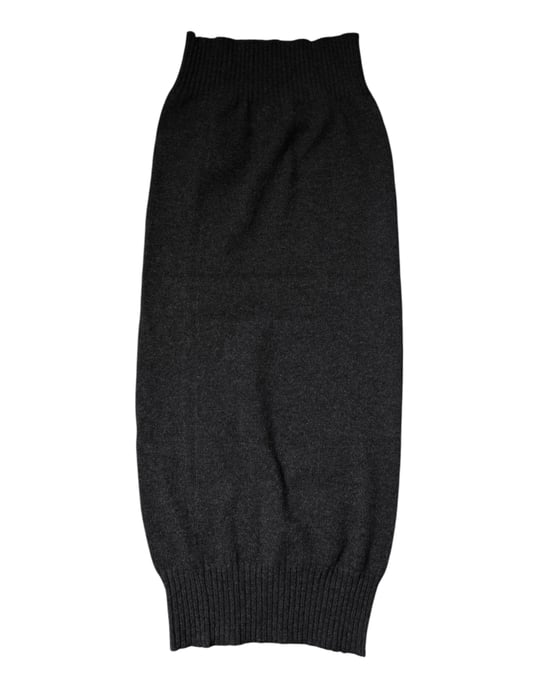 Svart Kasmir Stickad Halsvärmare Foulard Scarf - Image 3