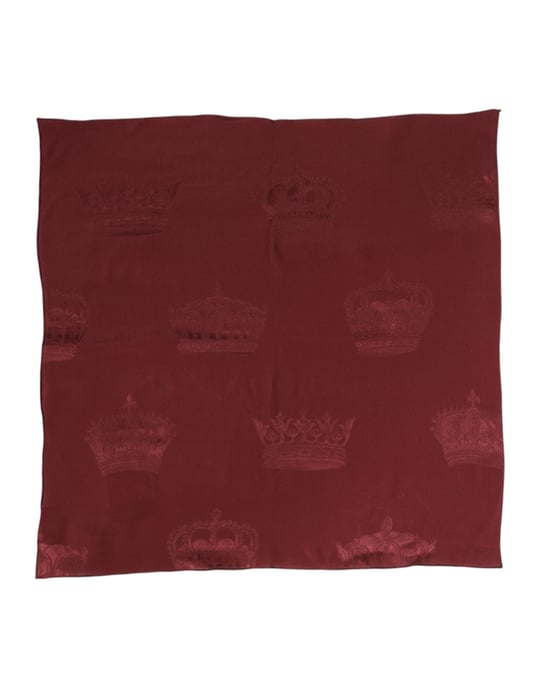 Vinröd Sidenkrön Fyrkantig Herrfoulard шал - Image 1