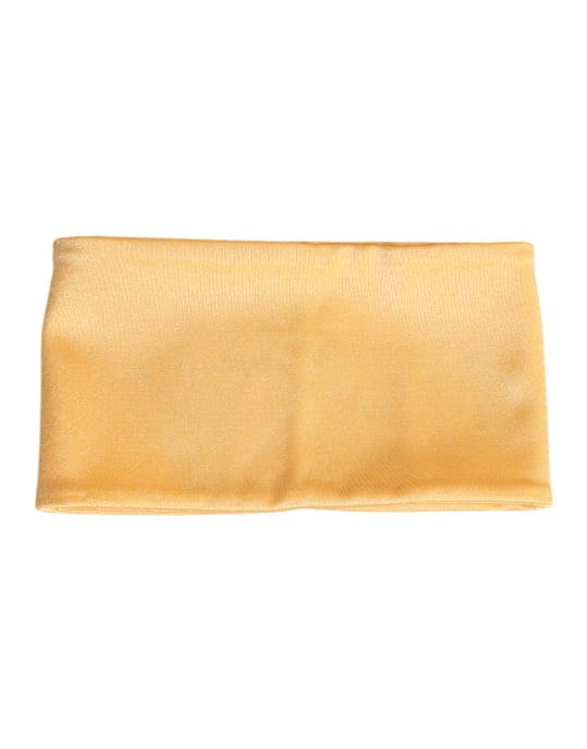 Gul Nylon Stretch Kvinna Halsvärmare Sjal - Image 1