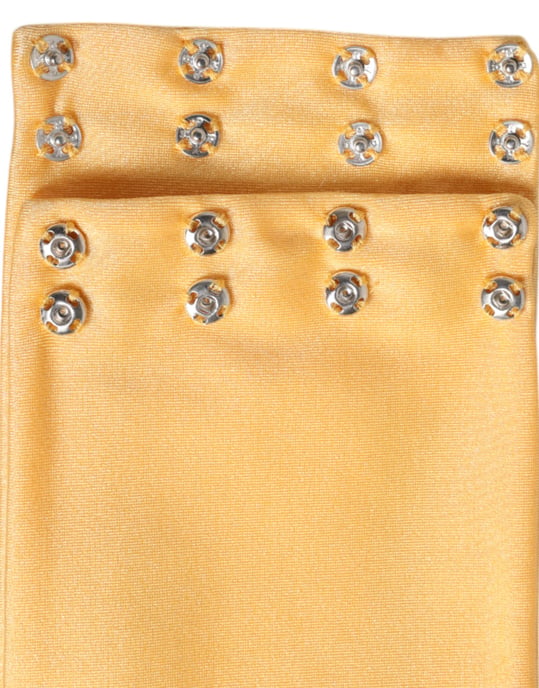 Gul Nylon Stretch Kvinna Halsvärmare Sjal - Image 4