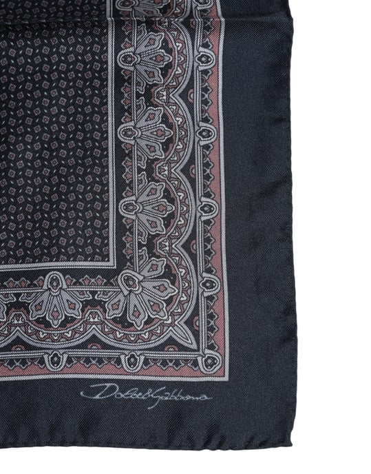 Flerfärgad Fantasy Silk Kvadrat Foulard Scarf - Image 3