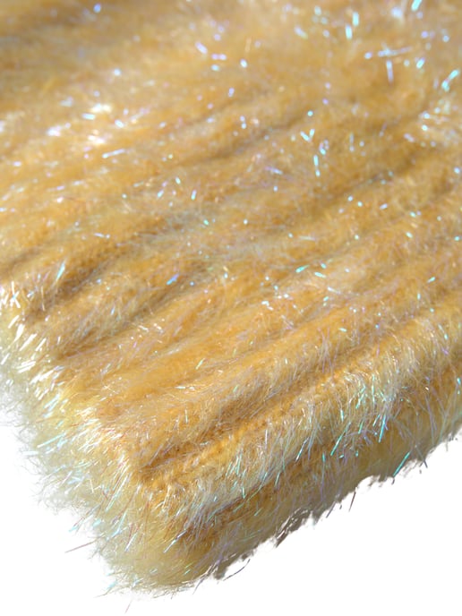 Yellow Polyester Mohair Fiber Neck Wrap Scarf - Image 2