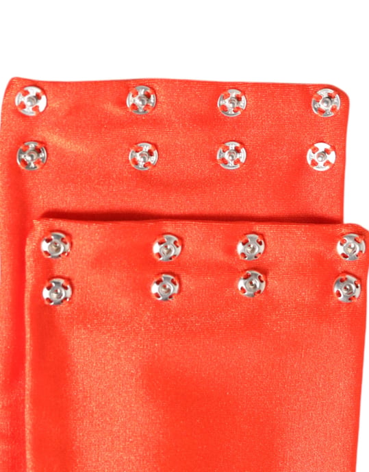 Orange Nylon Stretch Damhalsvärmare Scarf - Image 3