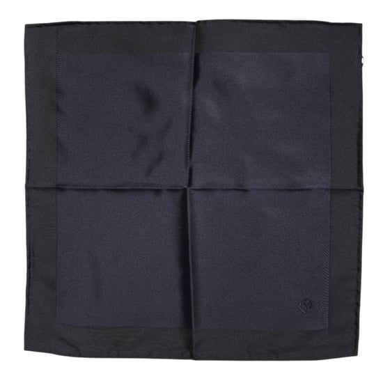 Mörkblå Silkesfyrkantig Herrfoulardscarf - Image 2