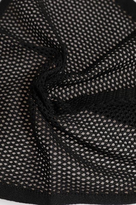 Svart mönstrad bomulls fyrkantig foulard-scarf - Image 4
