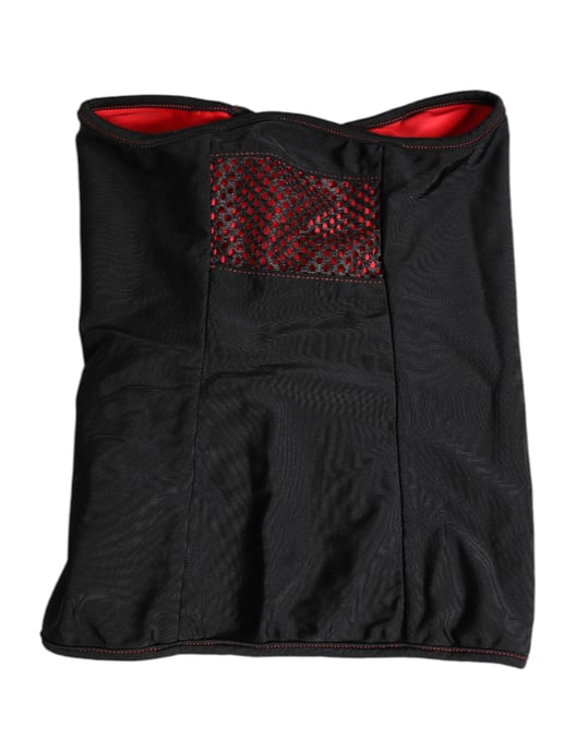 Zwarte Nylon Gebreide Nekwarmer Balaclava Sjaal - Image 1