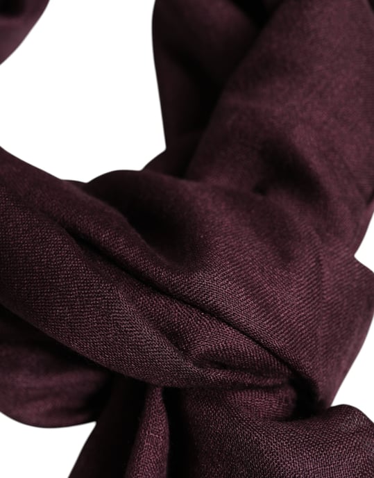 Maroon Cashmere Neck Warmer Wrap Shawl Scarf - Image 2