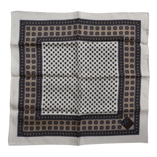 Multicolor Patterned Square Men Foulard Scarf - Image 2
