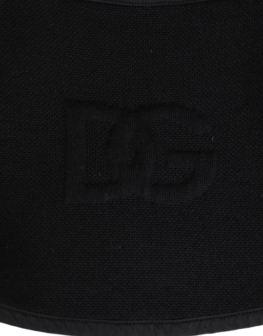 Svart spetsstola stickad DG-logotyp herr one size scarf - Image 2