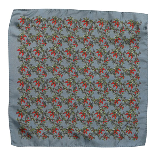 Grå Chilis Silkesfyrkantig Herr Foulard Scarf - Image 4