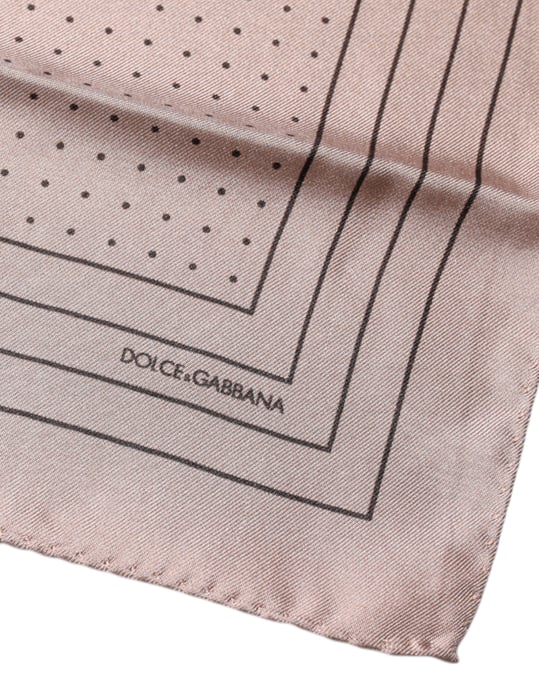 Roze Gekleurde Stippen Vierkante Zakdoek Sjaal - Image 2