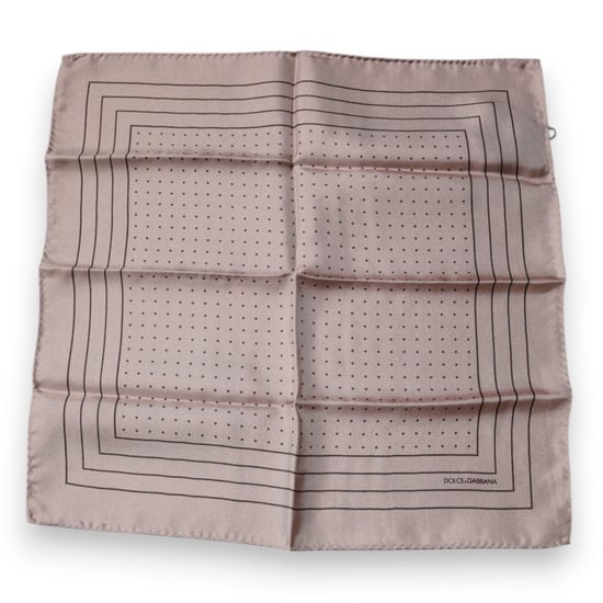 Roze Gekleurde Stippen Vierkante Zakdoek Sjaal - Image 4