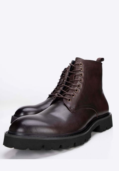 Wittchen Heren Leren Veterschoenen Bruin Natuurlijk Leer - Image 5
