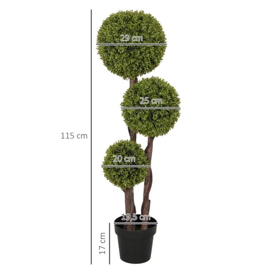 4goodz Kunstmatige buxus kunstplant realistisch uiterlijk ook buiten te gebruiken - Image 5