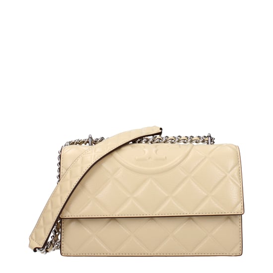 Beige Leren Schoudertas - Image 1