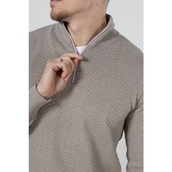 Kronstadt Ks2790 kscarlo half zip knit sand mix - Image 4