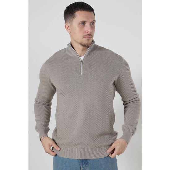 Kronstadt Ks2790 kscarlo half zip knit sand mix - Image 5