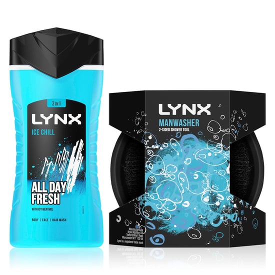 3x Lynx Excite 12H Refreshing Fragrance Bodywash 225ml with Manwasher ShowerTool - Image 5