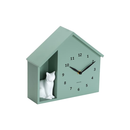 Karlsson wandklok siting cat grijsjade- Ø24,9cm - Image 2