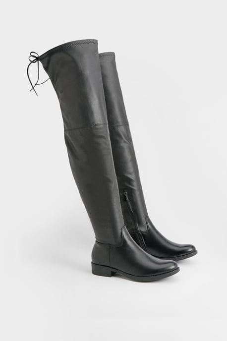 PU Over The Knee Stretch Boots - Image 2
