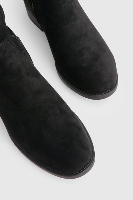 Faux Suede Over The Knee Stretch Boots - Image 5