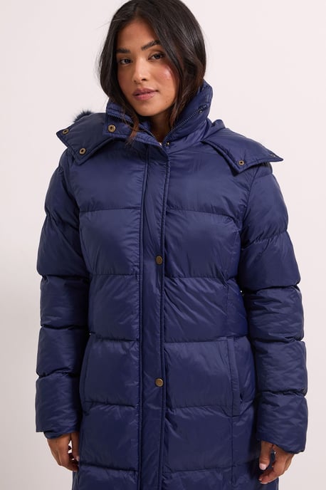 Petite Fur Trim Padded Puffer Coat - Image 2