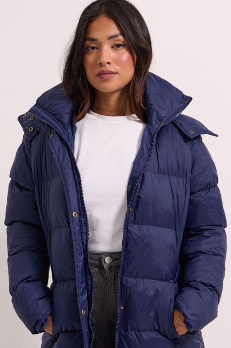 Petite Fur Trim Padded Puffer Coat - Image 4