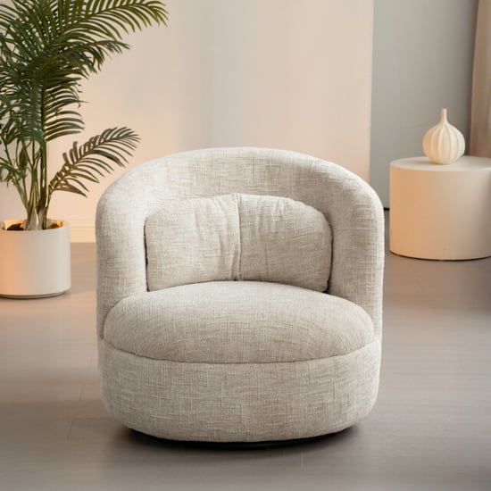 Livingfurn fauteuil britt cream 85x84x76cm - Image 5