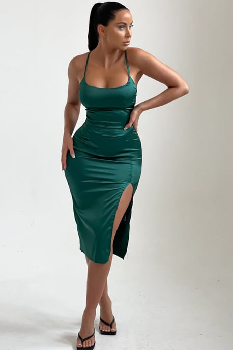 Side Split Midi Dress - Image 1