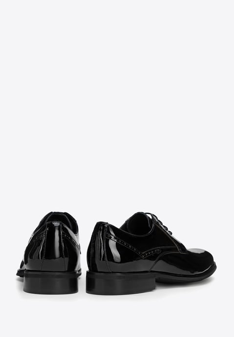 Wittchen Men's patent leather derby shoes in black - Image 3