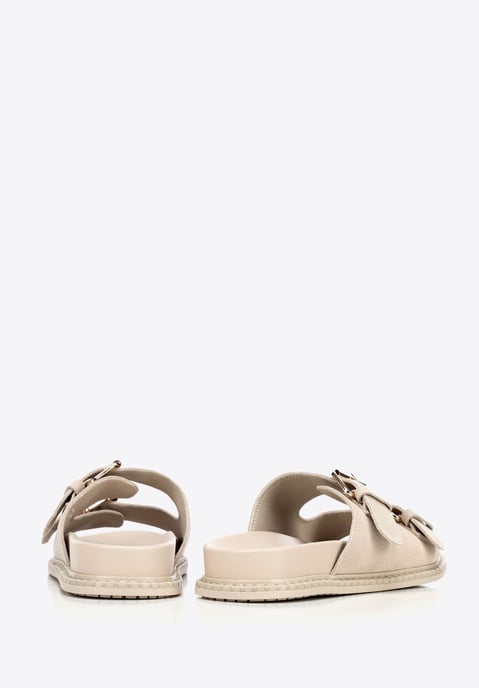 Wittchen Beige suède leren slippers voor dames - Image 4