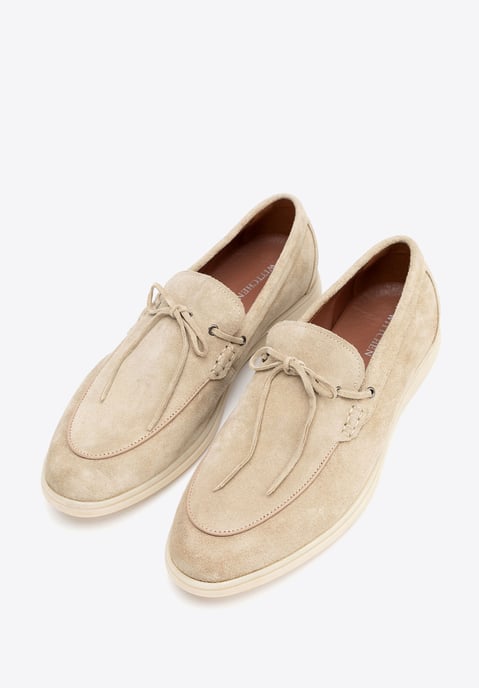 Wittchen beige suède mocassins voor heren - Image 3